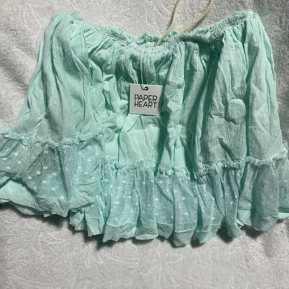 Paper Heart Dresses & Skirts - 082. Paper Heart Australian Brand Juniors Mini Skirt Size 8 MINT beach ocean